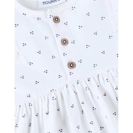 Robe imprimé fleuri en jersey BLANC 3 - vertbaudet enfant 