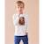 T-shirt manches longues ours sequin BLANC 1 - vertbaudet enfant 