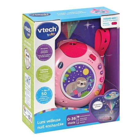 VTECH BABY - Lumi Veilleuse Nuit Enchantée Rose ROSE 2 - vertbaudet enfant 