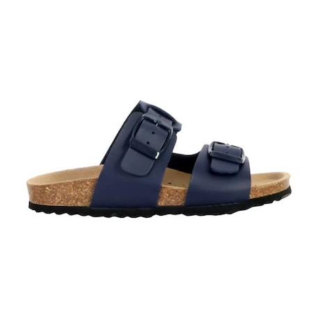 Mules Cuir Geox Ghita - Navy BLEU 2 - vertbaudet enfant 