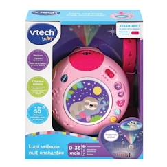 Linge de maison et décoration-VTECH BABY - Lumi Veilleuse Nuit Enchantée Rose