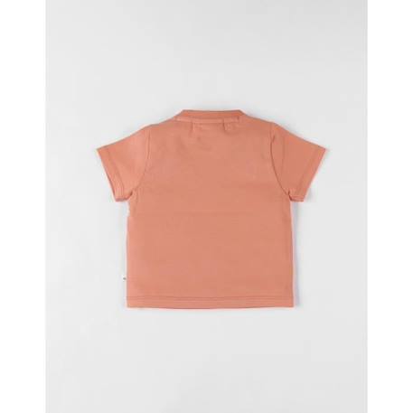 T-shirt lion à courtes manches terracotta ROUGE 2 - vertbaudet enfant 