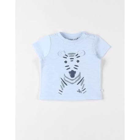 T-shirt zèbre à courtes manches BLEU 1 - vertbaudet enfant 