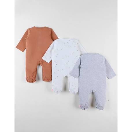 Ensemble de 3 Pyjamas Bébé en Jersey de Coton BLANC 2 - vertbaudet enfant 