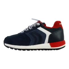 Chaussures-Chaussures garçon 23-38-Basket Cuir Junior Geox Alben - Marine/Avio