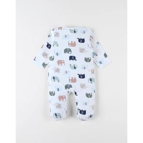 Pyjama 1 pièce imprimé éléphants en jersey BEIGE 2 - vertbaudet enfant 