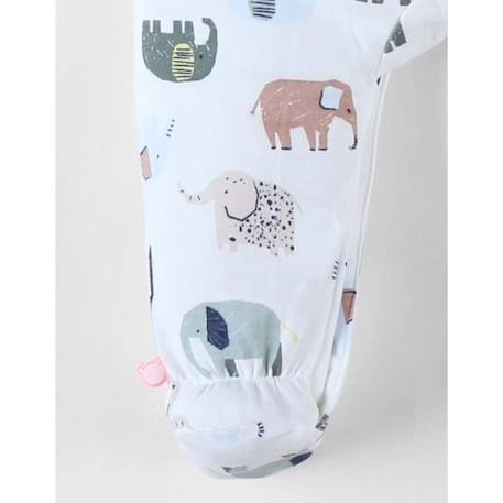 Pyjama 1 pièce imprimé éléphants en jersey BEIGE 3 - vertbaudet enfant 