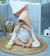 Cape de bain en gaze de coton, Jeanne Biscuit TU MARRON 2 - vertbaudet enfant 