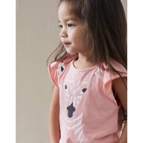 T-shirt manches courtes BLEU+ROSE 7 - vertbaudet enfant 