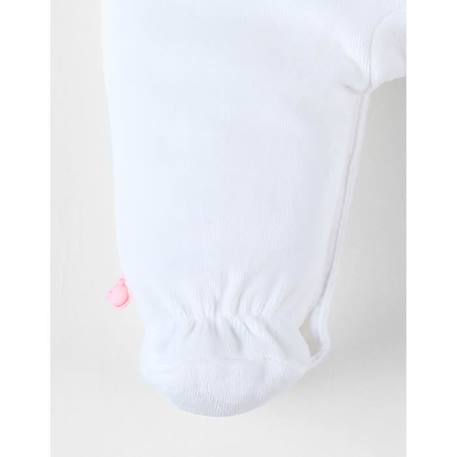 Pyjama 1 pièce imprimé savane en velours BLANC 3 - vertbaudet enfant 