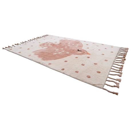 Tapis coton petit oiseau - NATTIOT - BIRDY BEIGE 4 - vertbaudet enfant 