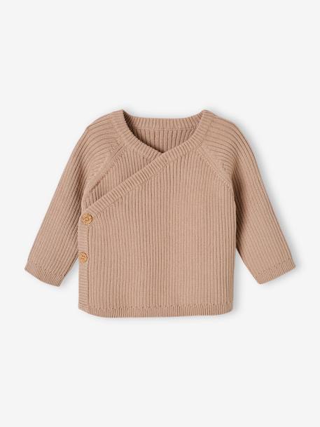 Cardigan brassière en tricot bébé beige 5 - vertbaudet enfant 