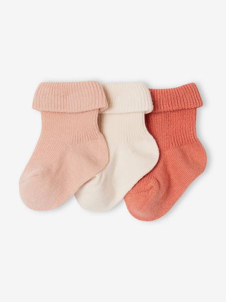 Bébé-Chaussettes, Collants-Lot 3 paires de chaussettes bébé unies