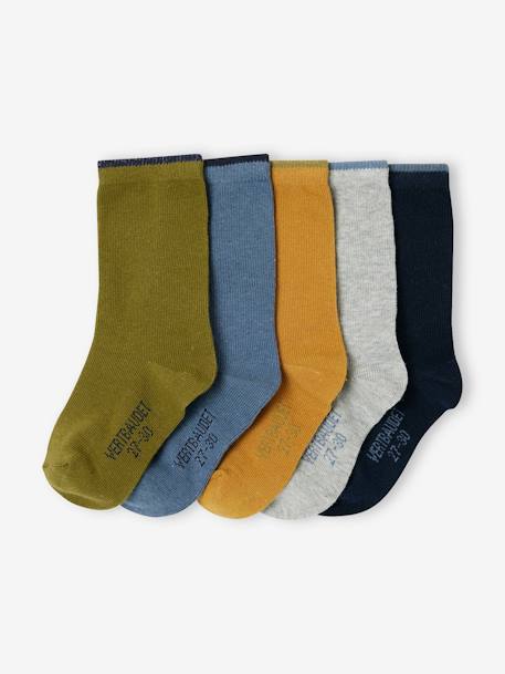 Garçon-Sous-vêtement-Chaussettes-Lot de 5 paires de chaussettes Basics garçon