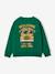 Sweat grand motif school bus au dos garçon vert 5 - vertbaudet enfant 