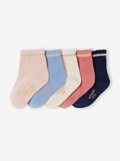 -Lot de 5 paires de chaussettes avec détails scintillants bébé fille BASICS