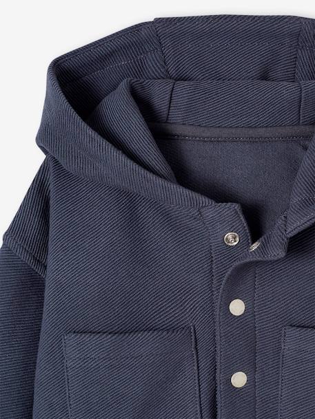 Chemise à capuche pressionnée devant bébé bleu ardoise 4 - vertbaudet enfant 