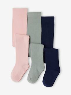 -Lot de 3 collants bébé maille BASICS