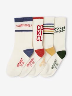 -Lot de 4 paires de chaussettes sport garçon