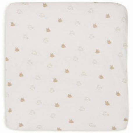 Drap-housse - JOLLEIN - Happy Miffy - 100% coton - Beige - Nougat - 60x120 cm - Lit bébé BEIGE 3 - vertbaudet enfant 