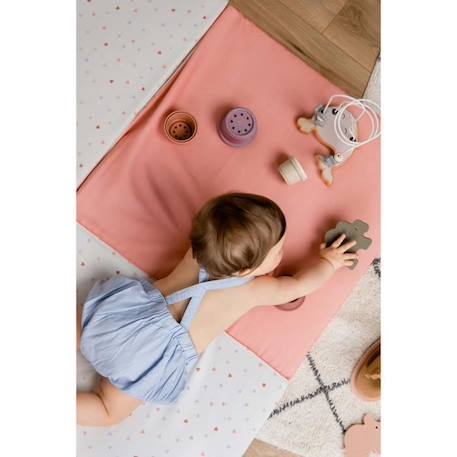 Tapis d'éveil Malin TINEO MON COEUR 3en1 - Tapis évolutif multifonction - 120x60x10 cm ROSE 5 - vertbaudet enfant 