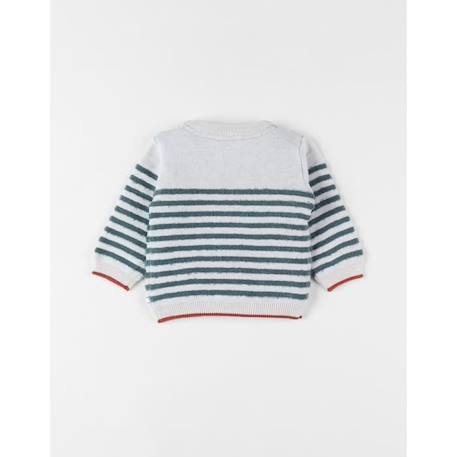 Pull rayé Nouky chiné VERT 2 - vertbaudet enfant 