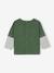 T-shirt manches longues effet superposition bébé vert sapin 4 - vertbaudet enfant 