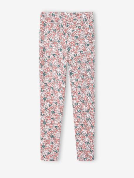 Legging imprimé fille beige+bleu imprimé+écru+rose poudré+vert+vert émeraude 11 - vertbaudet enfant 