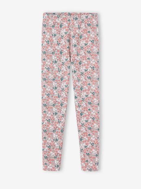 Legging imprimé fille beige+bleu imprimé+écru+rose poudré+vert+vert émeraude 10 - vertbaudet enfant 