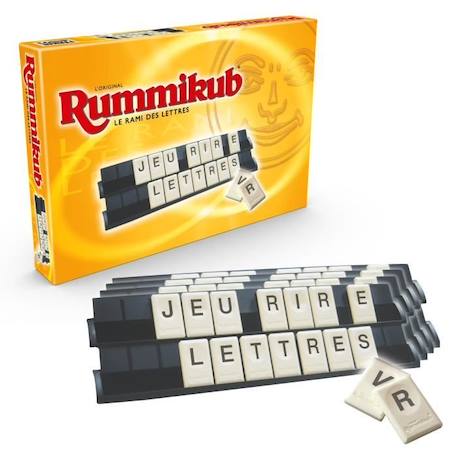 RUMMIKUB - Lettres - Jeu de societe de reflexion - Jeu educatif JAUNE 3 - vertbaudet enfant 