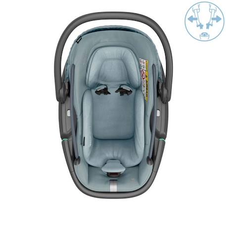 MAXI-COSI CORAL 360, Cosi avec nacelle amovible, Groupe 0+, I-Size, Rotatif, Essential Grey VERT 4 - vertbaudet enfant 