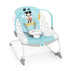 Puériculture-DISNEY BABY Transat évolutif (utilisable jusqu'à 30 mois) - Mickey My Best Friend, 2 jouets inclus, Vibrations automatiques, Harnais