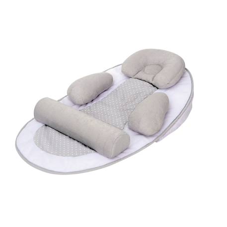 Cocon De Sommeil Bébé - Cale Bébé - Plan Incliné 10° - Évolutif - Ajustable - Amovible - 0-3 mois - Cale Tête Bébé - 58x40cm GRIS 1 - vertbaudet enfant 