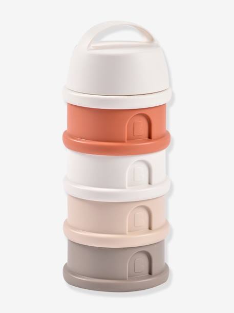 Boîte doseuse de lait 4 compartiments BEABA Cotton white/terracotta+gris+Mineral grey/pink+vert 4 - vertbaudet enfant 