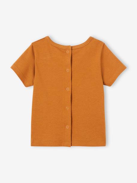 Tee-shirt bébé à message manches courtes caramel 4 - vertbaudet enfant 