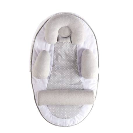 Cocon De Sommeil Bébé - Cale Bébé - Plan Incliné 10° - Évolutif - Ajustable - Amovible - 0-3 mois - Cale Tête Bébé - 58x40cm GRIS 2 - vertbaudet enfant 