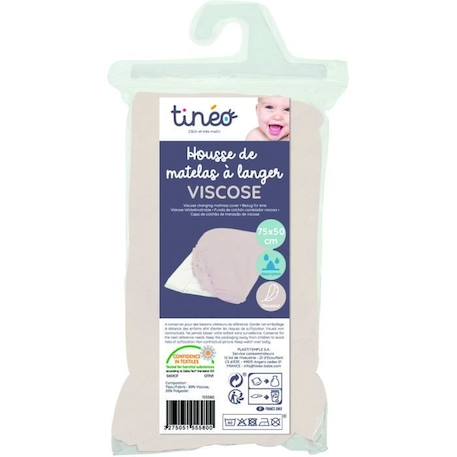 Housse de matelas à langer viscose de bambou BEIGE 3 - vertbaudet enfant 