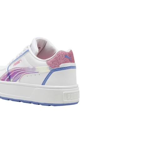 Basket à Lacets Junior Puma Karmen Rebelle Deep Dive - Blanc/Rose-Bleu BLANC 4 - vertbaudet enfant 