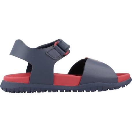 Sandale à Scratch Plate Geox Fusbetto - Navy-Rouge ROUGE 4 - vertbaudet enfant 