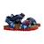 Sandale cuir enfant Geox Chalki - Navy-Rouge ROUGE 3 - vertbaudet enfant 