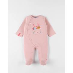 Pyjama 1 pièce fleuri en jersey blush  - vertbaudet enfant