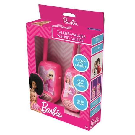 Talkies-Walkies Barbie - LEXIBOOK - Portée 200m - Rose - Pour Enfant ROSE 2 - vertbaudet enfant 