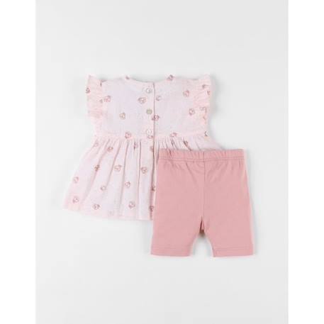 Ensemble cérémonie robe + legging clair/blush ROSE 2 - vertbaudet enfant 