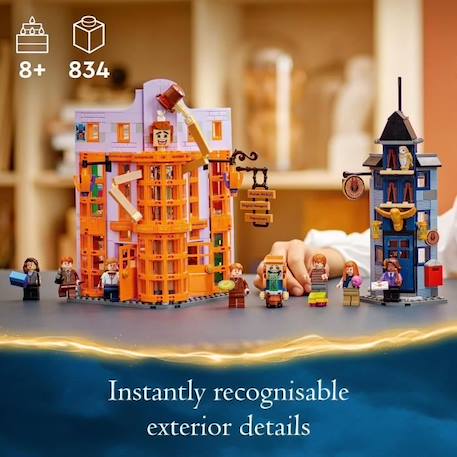 LEGO® Harry Potter 76422 Le Chemin de Traverse : Weasley, Farces pour Sorciers Facétieux, Jouet VIOLET 3 - vertbaudet enfant 