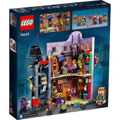 LEGO® Harry Potter 76422 Le Chemin de Traverse : Weasley, Farces pour Sorciers Facétieux, Jouet VIOLET 6 - vertbaudet enfant 