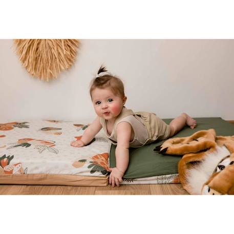 Tapis d'éveil Malin TINEO AMAZONIE 3en1 - Tapis évolutif multifonction - 120x60x10 cm BEIGE 4 - vertbaudet enfant 