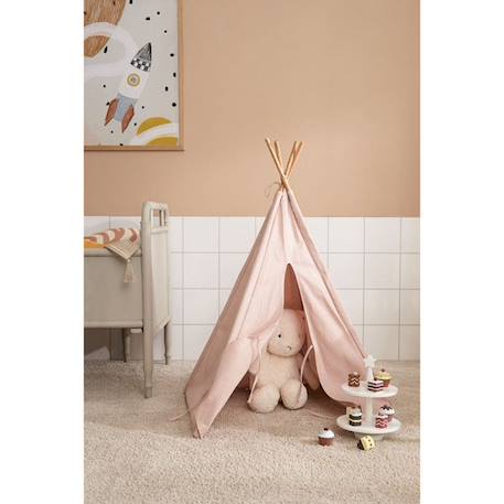 Tente tipi mini - rose clair - enfant - 53 x 53 x 75 cm - Kids Concept ROSE 2 - vertbaudet enfant 