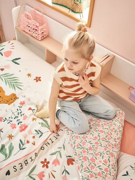 Parure housse de couette + taie d'oreiller LATINO VIBES, avec coton recyclé multicolore 7 - vertbaudet enfant 