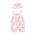 Barboteuse bébé fille et chapeau en gaze de coton Exotic Bird ROSE 2 - vertbaudet enfant 