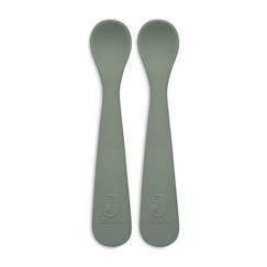 Cuillère bébé souple en silicone - JOLLEIN - Vert - A partir de 6 mois  - vertbaudet enfant